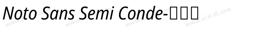 Noto Sans Semi Conde字体转换